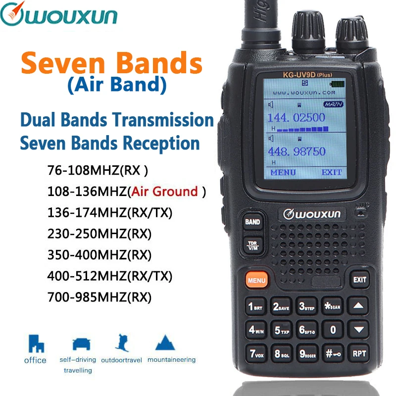 Wouxun kg uv9d plus. Kg-uv9d. Multi Band transmitting receiving.