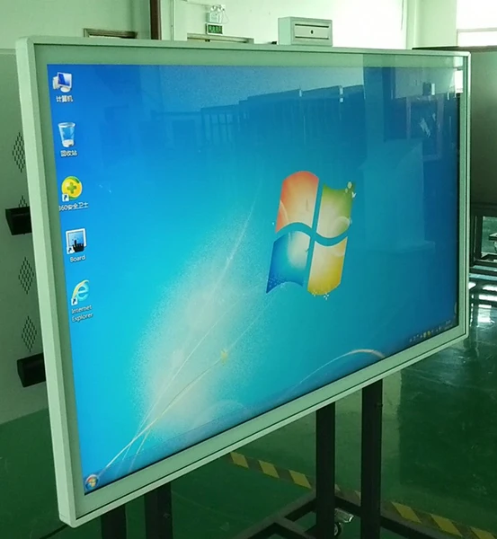 video-OEM Price Sale IR Finger Touch LCD Electronic Screen Interactive Smart Board Tv Commercial Dis-10