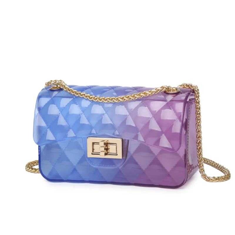 

Hot Sale Women Fashion Messenger Bag Lady Coin Purses Gradient Colors High Quality Trendy Crossbody Bag, As pics