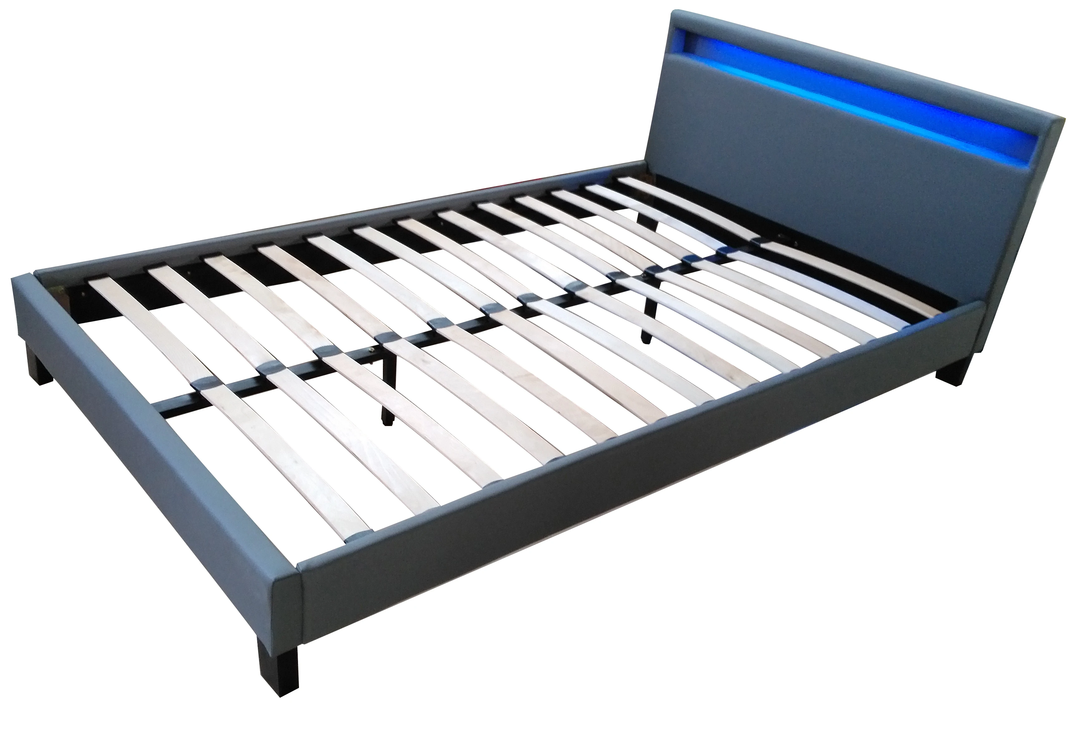 Últimos Diseños De Cama Doble,Led,Caja De Madera De Almacenamiento De