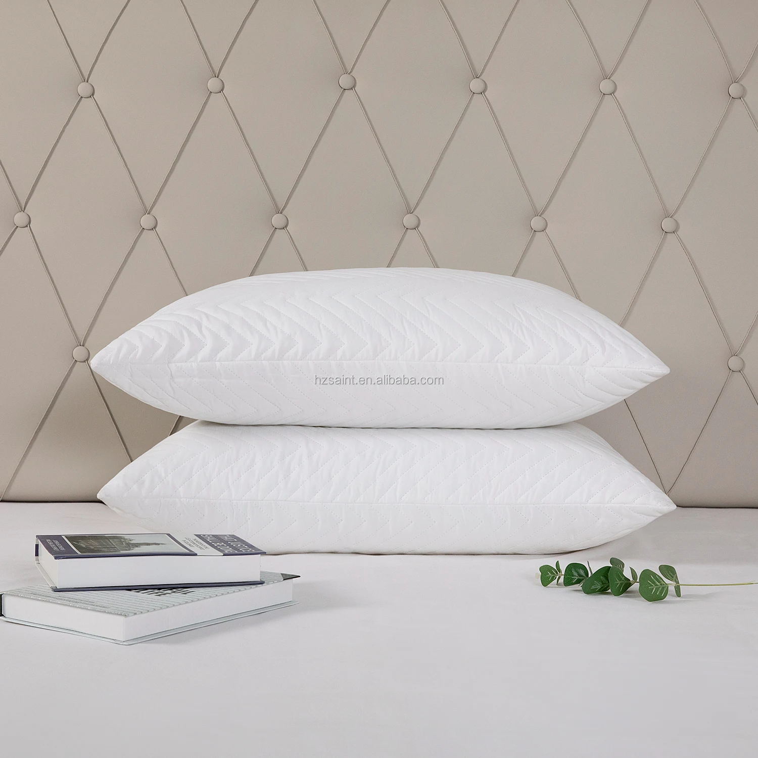 矩形方形枕头插入填充硅化聚酯纤维枕头