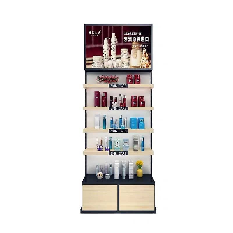 Led Light Box Heauty Salon Cosmetics Display Stand Wall Skin Care ...