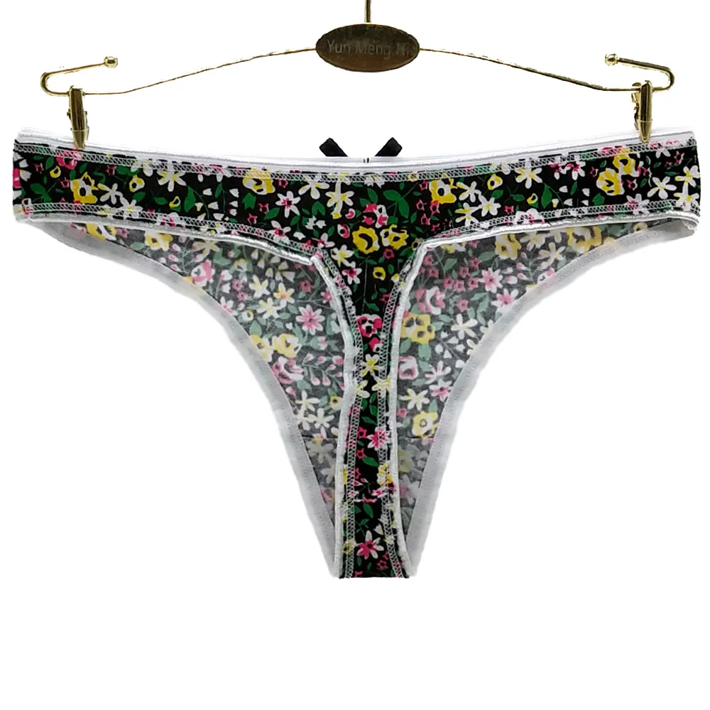 Custom Teen Printed Floral Underwear Womens Thongs Buy Womens Thongs