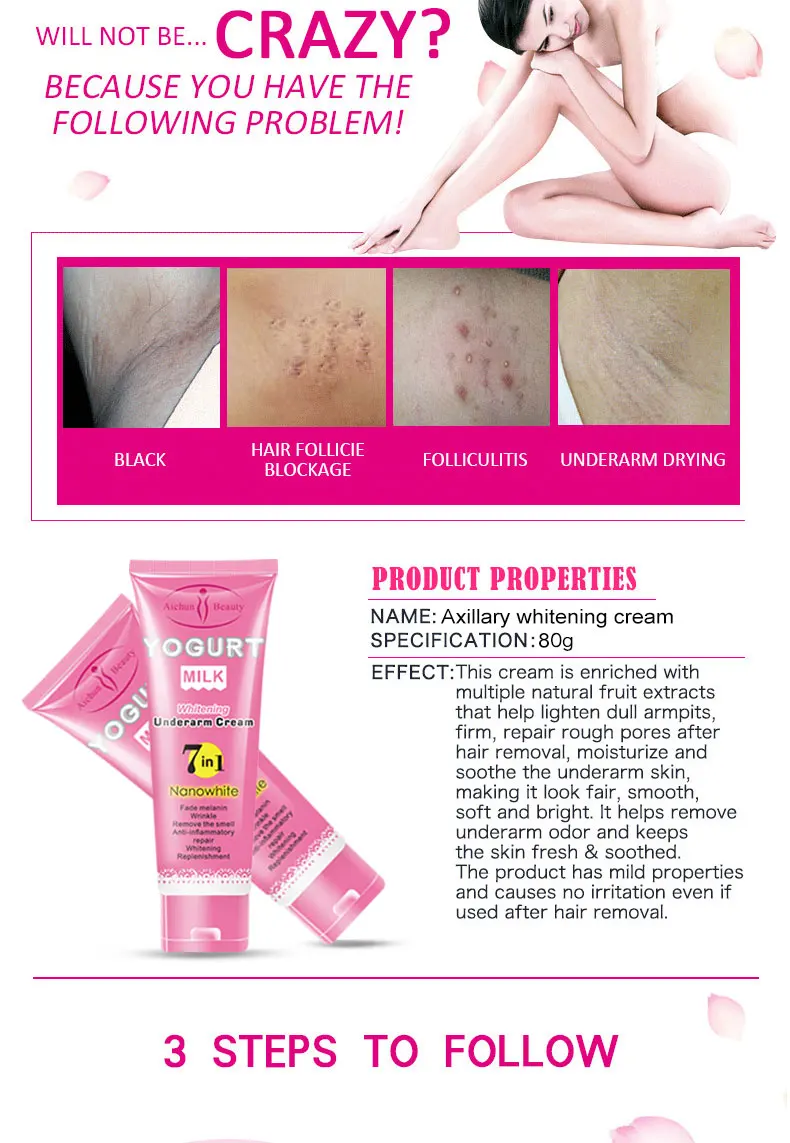 effective armpit whitening