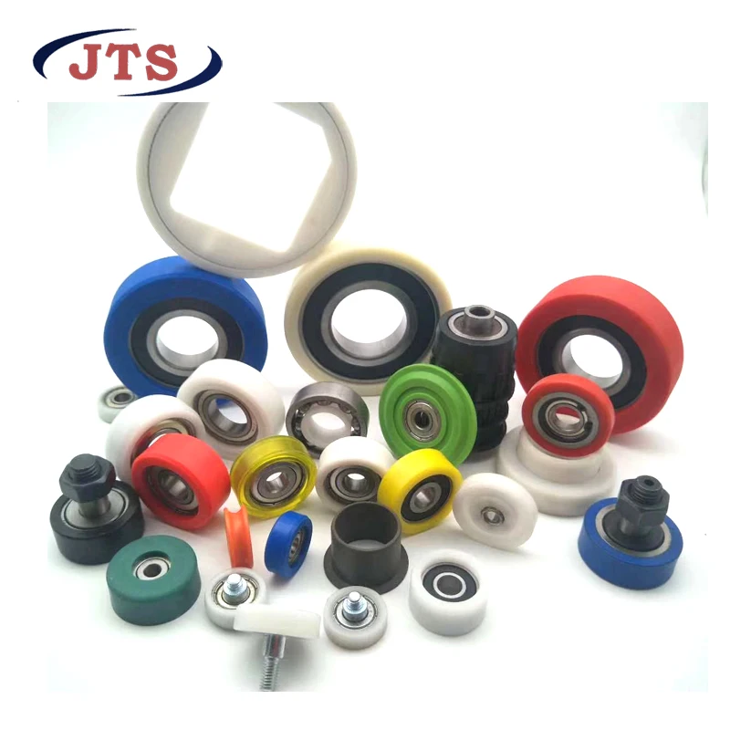 Pom Nylon Pu Rubber Coated Bearing 6200 6201 6202 Polyurethane Covered ...