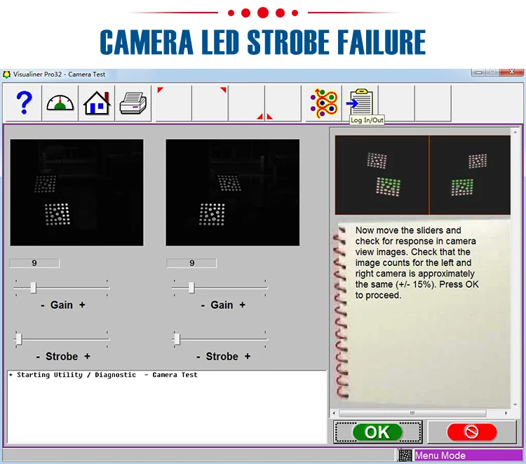 Camera led strobe failure