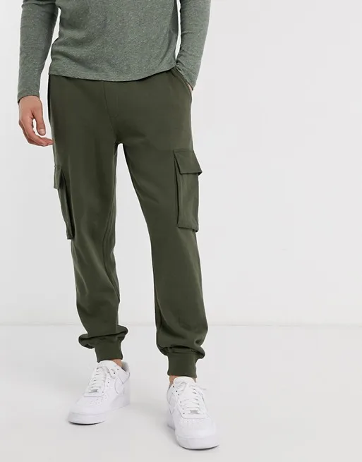 Plain pockets design cargo pants Clearance