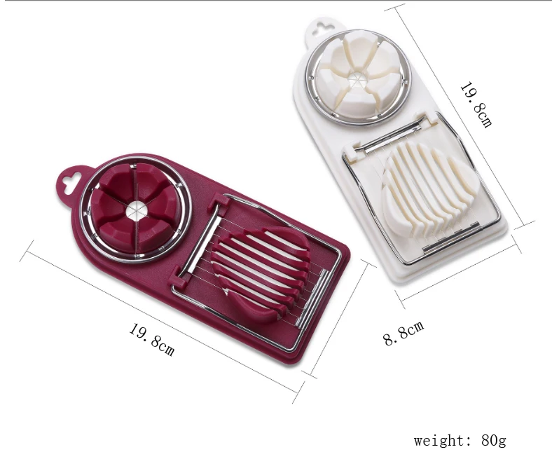 Useful Kitchen Gadget Plastic Egg Slicer & Wedger with Stainless Steel  Wires Egg Cutter - China Egg Slicer and Plastic Egg Slicer price