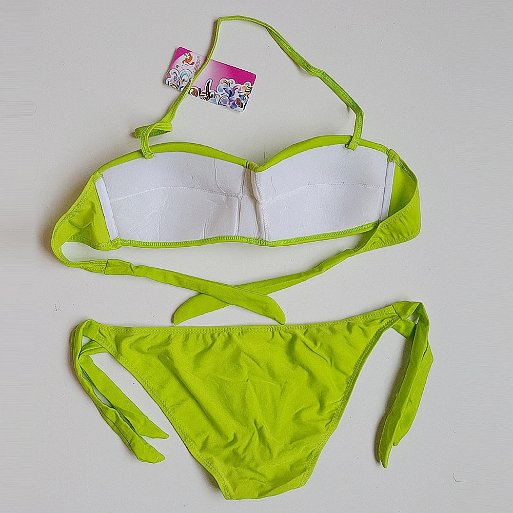 2020新款夏季热销洛杉矶泳装时尚2件泳装性感比基尼大码s-3xl无肩带