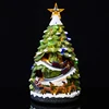 HIPS material USB cable and battery control Christmas tree was covered with colored lights festive christmas gift