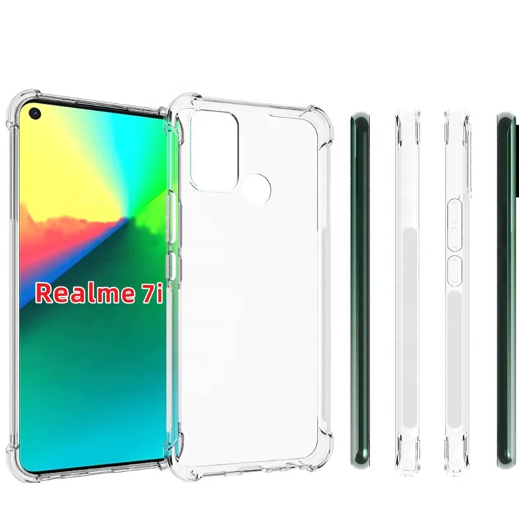 Shockproof Soft Clear Tpu Silicone Skin For Oppo Realme 7i C17 Back Cover  Case - Buy Realme C17 Back Cover,Realme 7i Back Cover,Realme C17 Case  Product on Alibaba.com