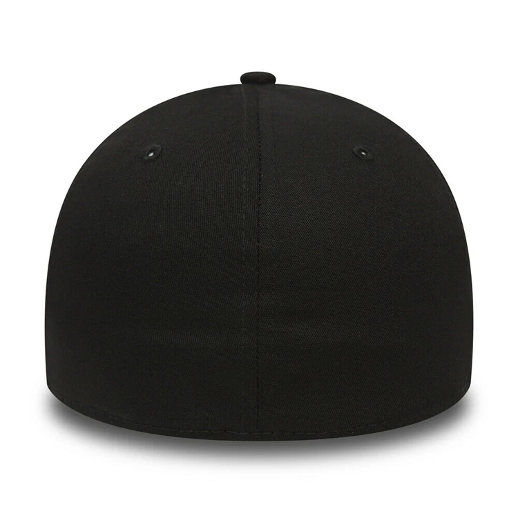 Custom Mens Black Cotton Stretch Fitted Caps - Buy Fitted Caps,Stretch ...