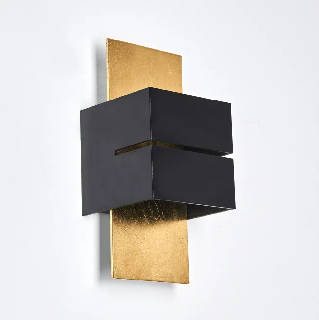 Elegant Simple Design Modern Style 3.5W Black+Gold Color 120V Led Hotel Wall Lamp