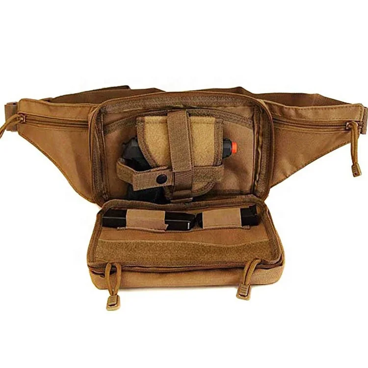 Large Men Carry Concealed Pistol Fanny Pack Gun Bag Tactical With Key