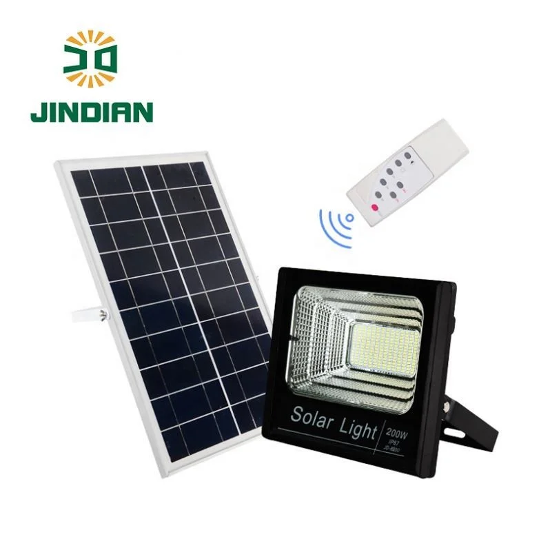 Jindian High quality 40000 mah 200 watt led solar flood lights luces solares