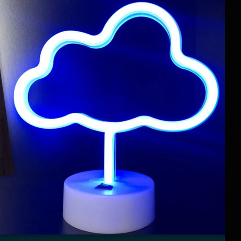 2020 new arrival cloud neon night light custom lamp for kids bedroom home decoration