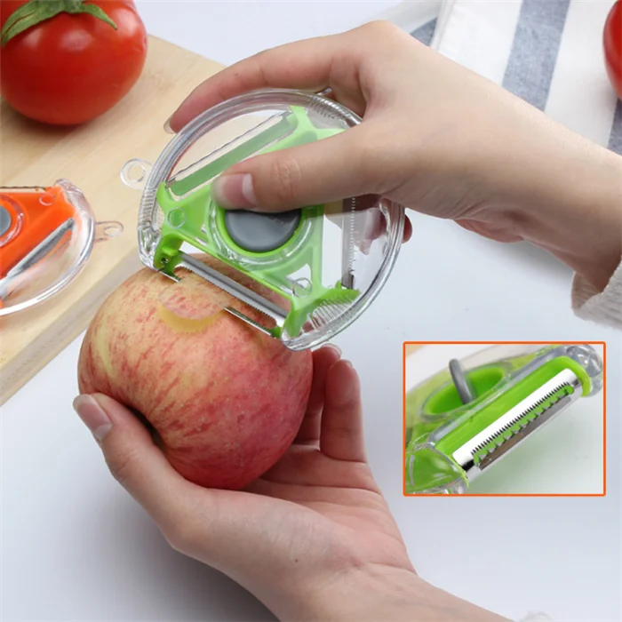 3 in 1 Compact Rotary Multifunctional Vegetable Fruit Peeler