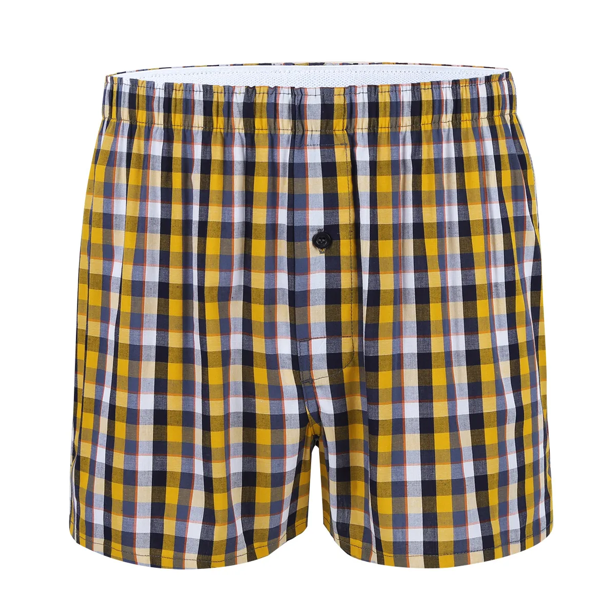 Classic Plaid Men's Boxers Soft Cotton Mens Underwear Woven Men's