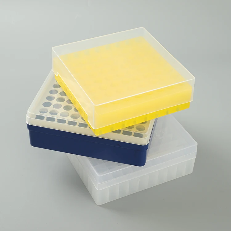 100 Well Plastic Freezing Tube Box Manufacturer Supplies Pp Material 1