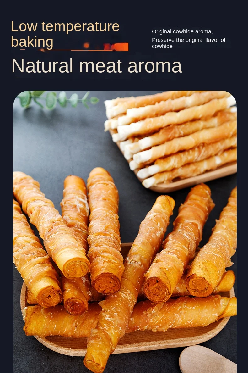 Dog Grinding Stick with Chicken Cowhide Duck Materials-Bite Resistant Dental Cleaning Pet Snack supplier