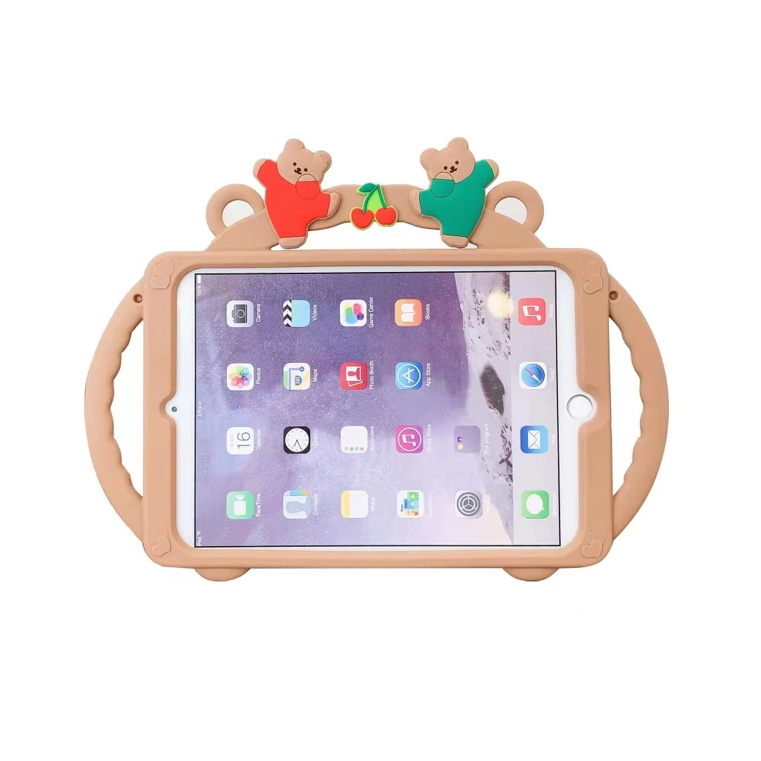 Étui pour tablette en EVA mignon et résistant aux chutes pour enfants avec support arrière – Housse de protection portable (11) pour AGS6-W09 (Rose