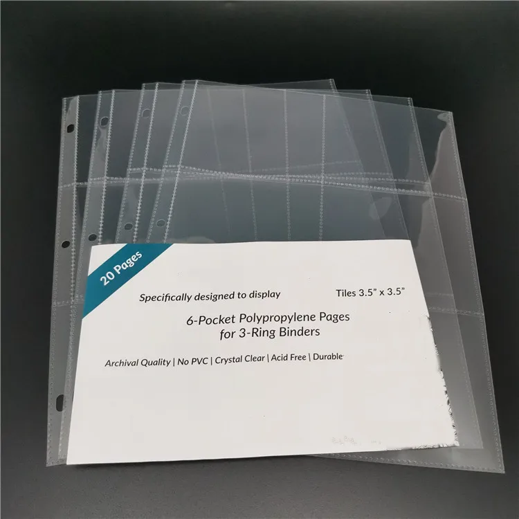 PP 6 pocket photo sleeves transparent photo protection sleeves 3.5*4 inch (Manufactory)