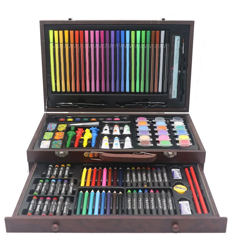 Painting and Drawing Set Watercolor Paint Oil Pastel Oureong Art Supplies Set Supply 150 Pieces Including Acrylic Colored Pencil Oil Luxury Super Box Art 