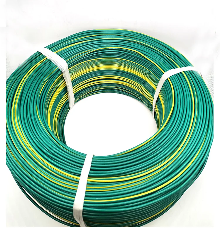 18awg Ul1015 Yellow And Green Pvc 16 Stranded Copper Electric Wire