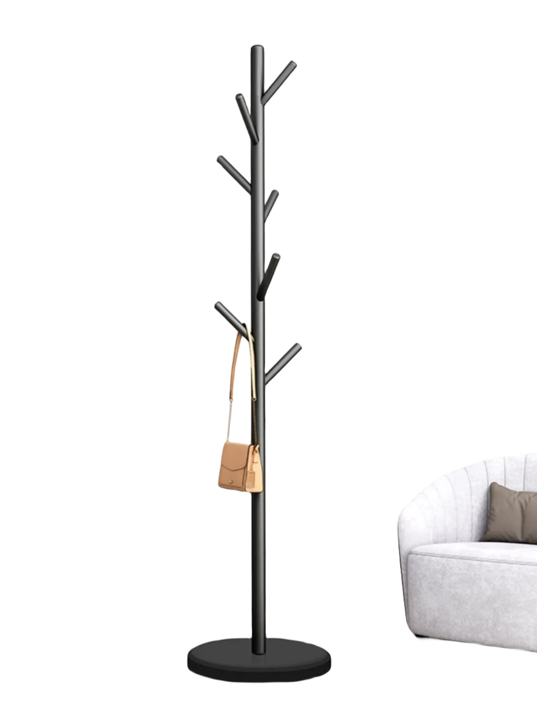 Hot Sale Standing Rack Corner Floor Tree Metal Coat Rack Stand Entryway