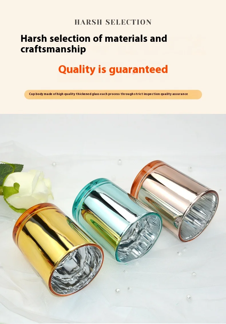 product cylindrical luxury glass candle jar with lid unique empty candle jars-2