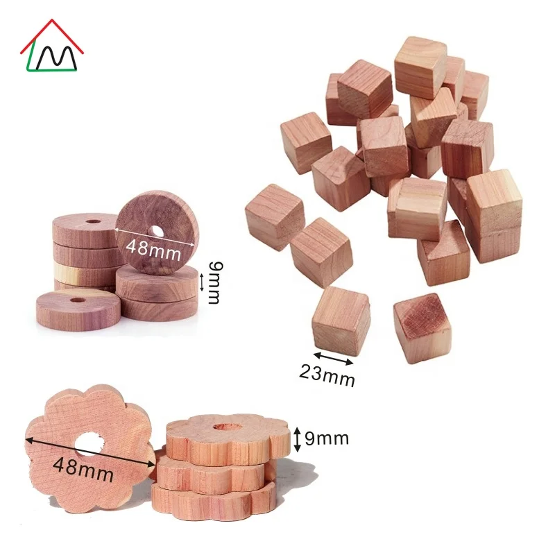 Natural Aromatic Cedar Wood Blocks,Balls,Rings & Hanger Pack Anti Moth
