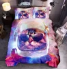 3D Bedding Sets Twin Full Double Queen Bedding Duvet Cover+Pillowcase Space Cat Bedding Set Luxury