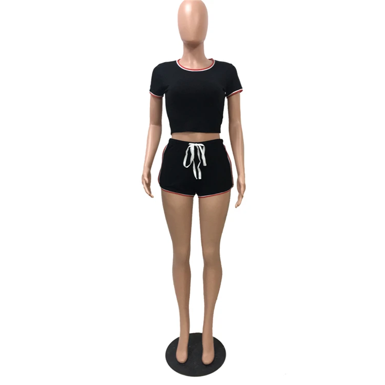 Ensemble Short 2 Pièces Femme - Short + Haut, Taille M, Gris, Sans étiquettes