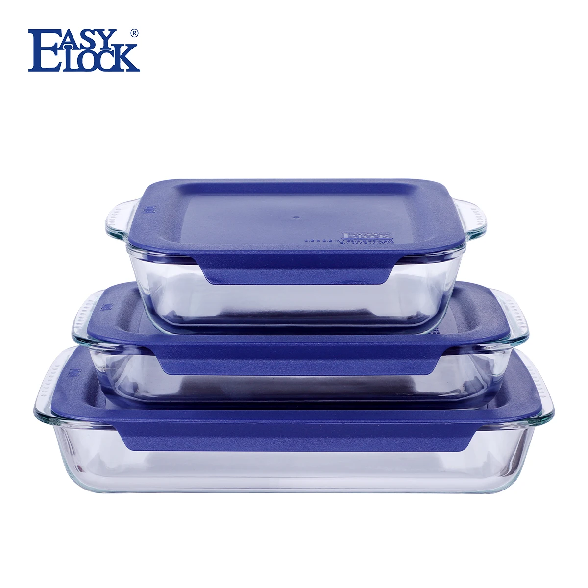 Easylock 9x13/13x9 Large Ovenproof Glass Baking Dish/pan/tray For Oven