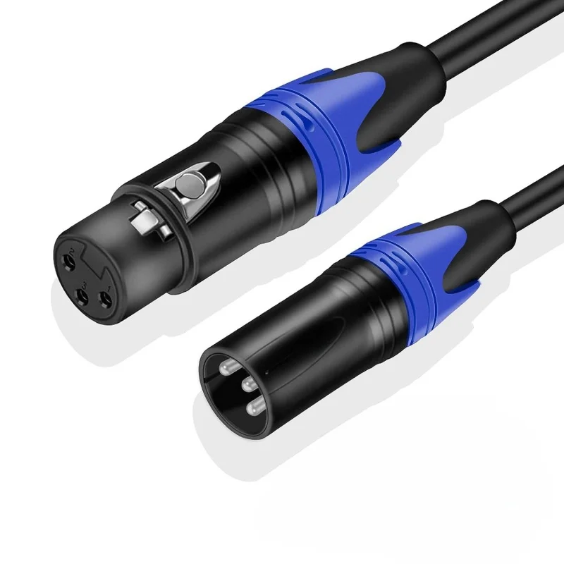 15m Xlr 3 Pin Audio Microphone Snake Cable Male To Female Xlr Cable