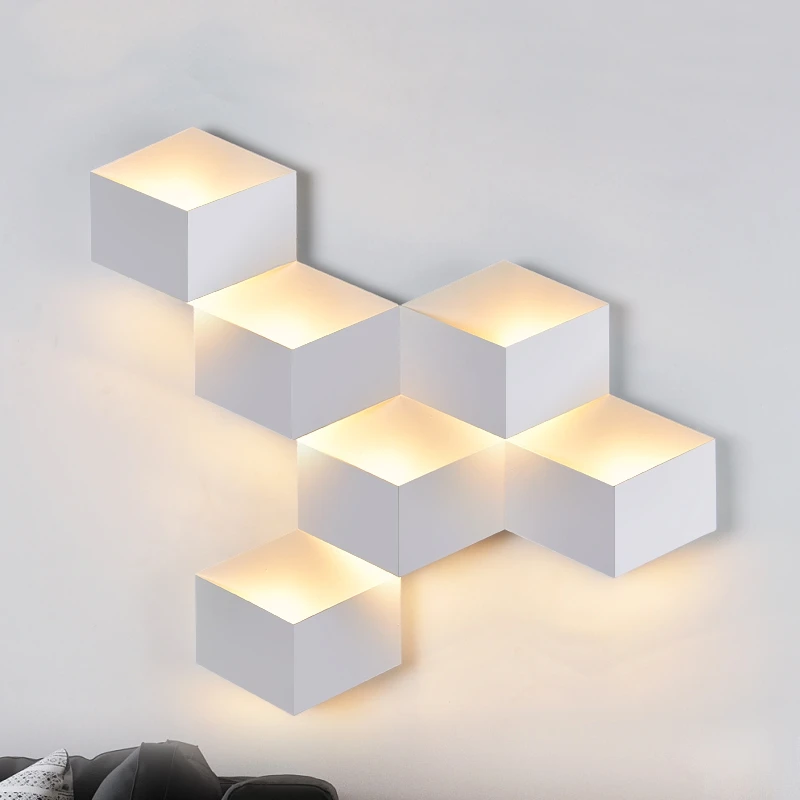 Nordic minimalist DIY balcony bedroom hotel room wall lamp modern waterproof outdoor LED decorative wall light