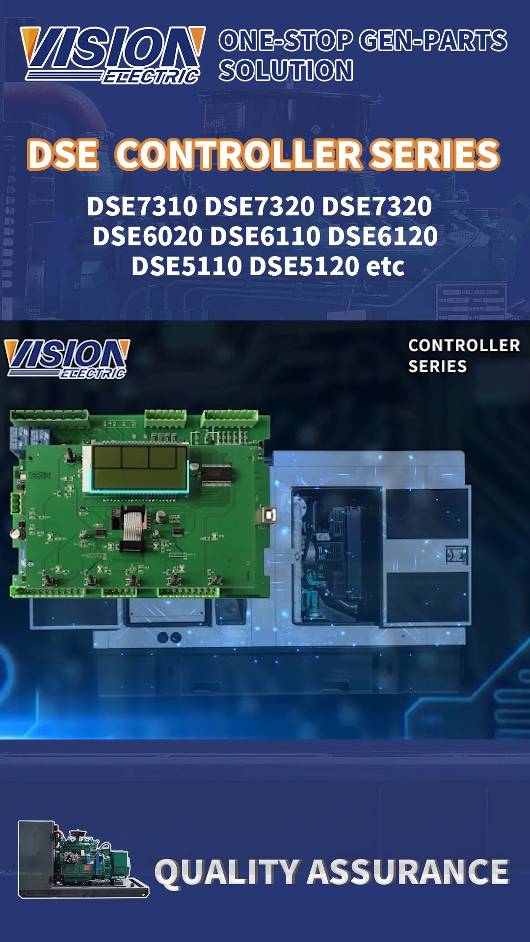 Electronic Controller DSE7220 Control Module Panel for Deep Sea 7220 