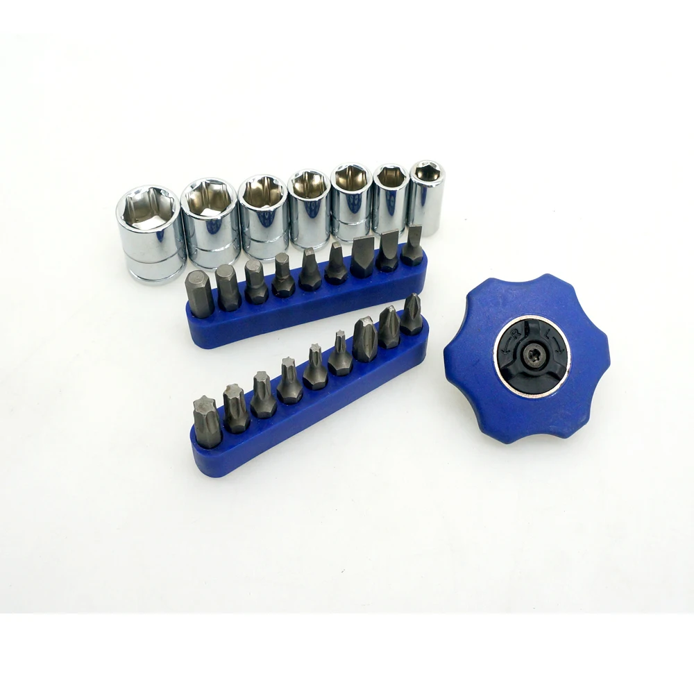 Palm Ratchet Mechanic's Tool Set 26piece 1/4inch Drive Includes