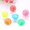 2019 Pettoy pet products source manufacturer interactive Two-tone plastic cat testing and scratching toys with small bell