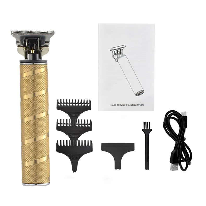 Zero Gap Blade Electric Hair Clipper Rechargeable Alloy Trimmer Shaver