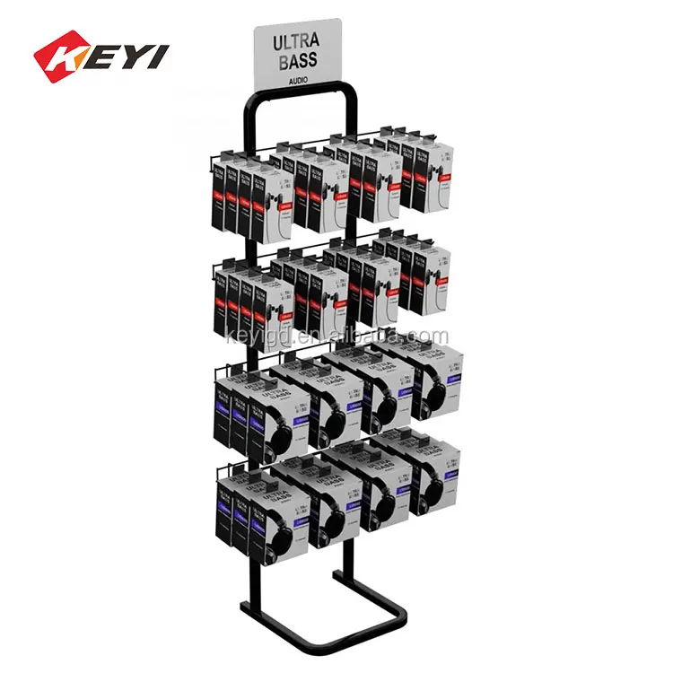 Factory Custom Phone Accessory Store 4 Sided Hanging Phone Case Display