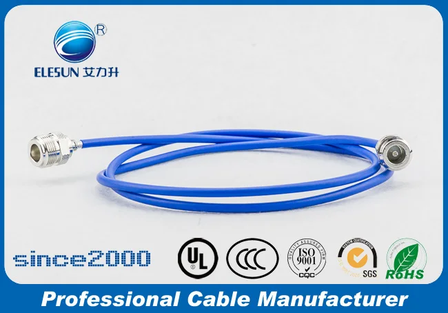 RG401 086 250 141 high temperature coaxial cable assembly with DIN connector supplier