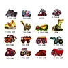 Mix Car Patches Embroidered Dump Truck DIY Applique Sew Iron on Patch for Clothes