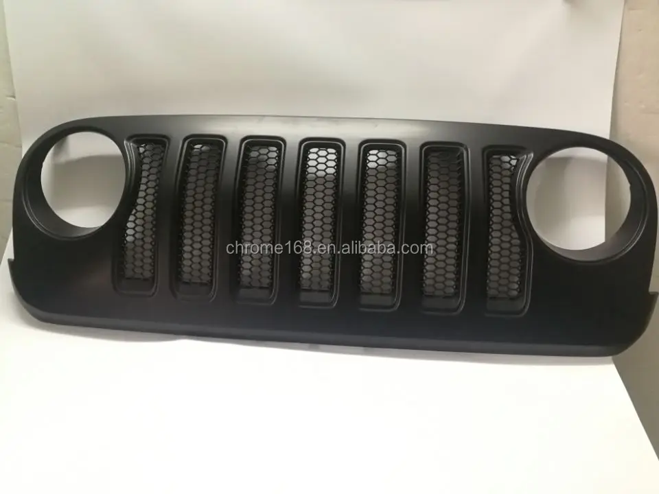 Front Jl Style Grille For Jeep Wrangler Jk 07+ Car Accessories Black Mesh Grille Buy Front