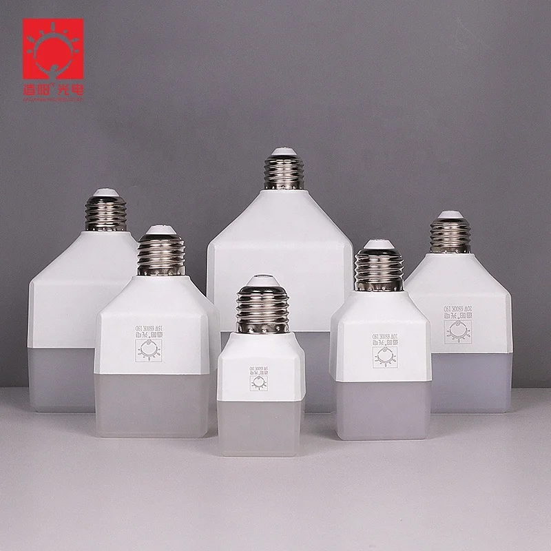 Zhongshan factory 6500K E27 B22 20W 30W 40W 45W 55W T Series  led T bulb light cube for indoor  light