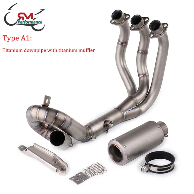 Titanium Alloy Exhaust System for YAMAHA MT-09 FZ-09 XSR900 (2014