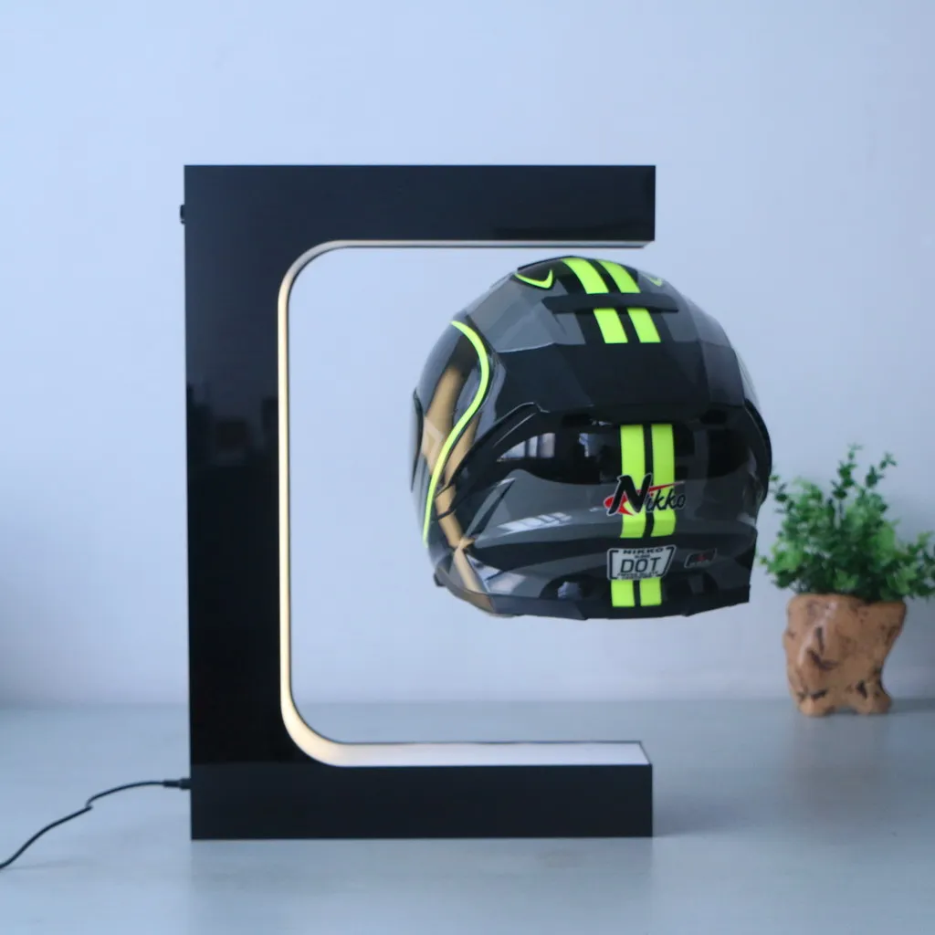 Round Shape Perigon Rotation Floating Shoe Display Rotating