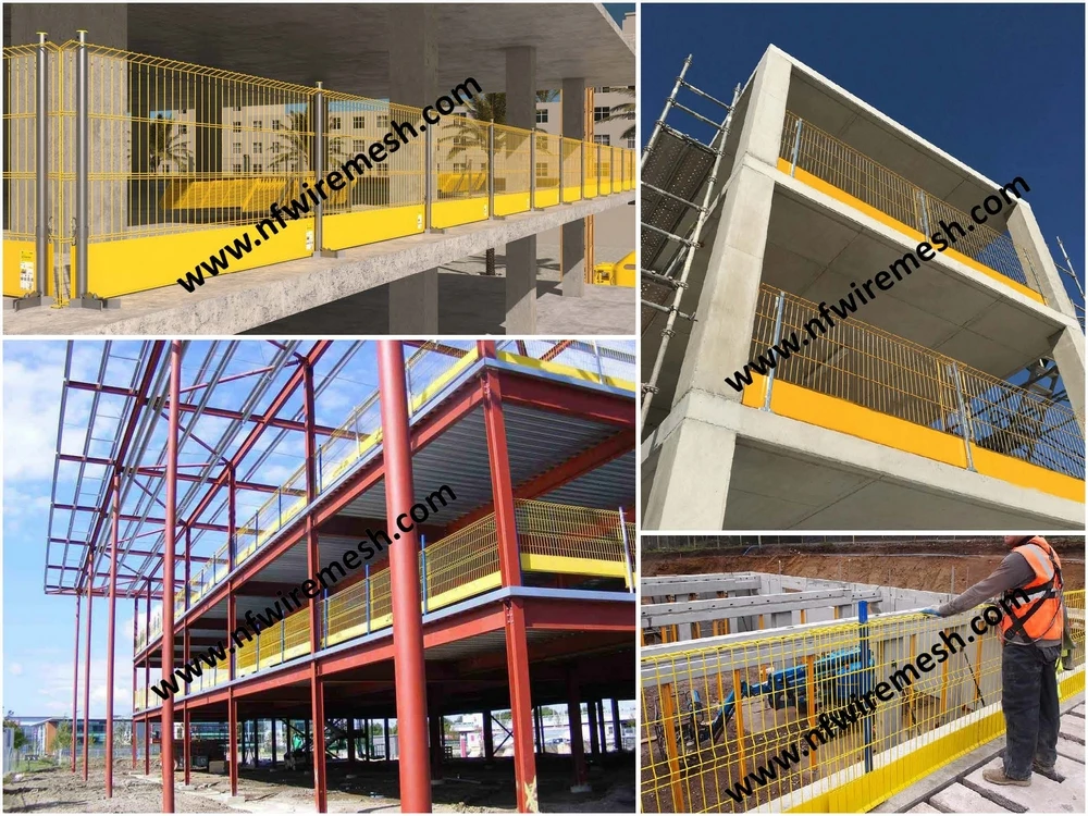 Steel Mesh Barrier System Closed Toe Board Impactabsorbing Capacity