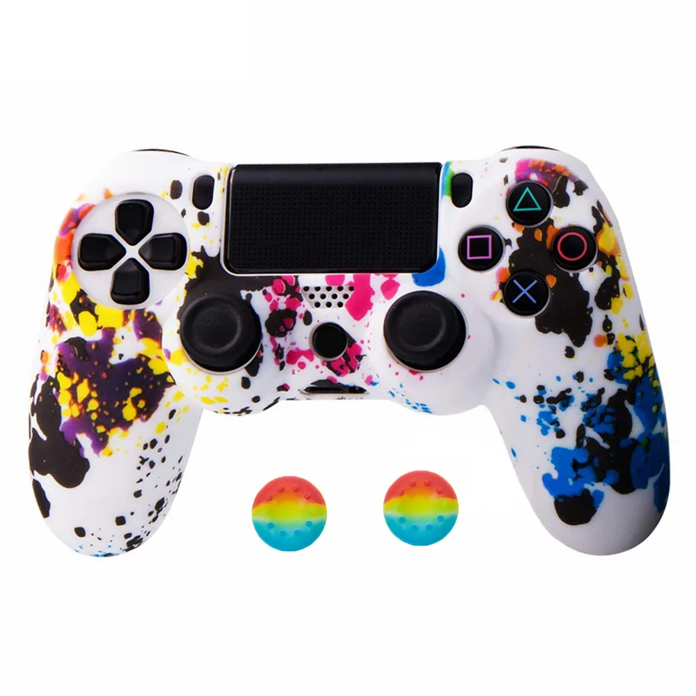 For Ps4 Controller Rubber Grip Skins Silicone Case For Ps4 Controller