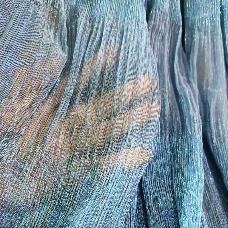 Two Tone Blue Shade Color Changing Pleated Metallic Tulle For Prom Dresses Buy Metallic Prom Dress Fabric Color Changing Pleated Metallic Tulle New Design Pleated Moonlight Fabric Product On Alibaba Com